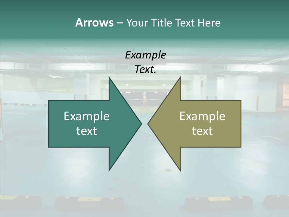 Garage Wall Tunnel PowerPoint Template