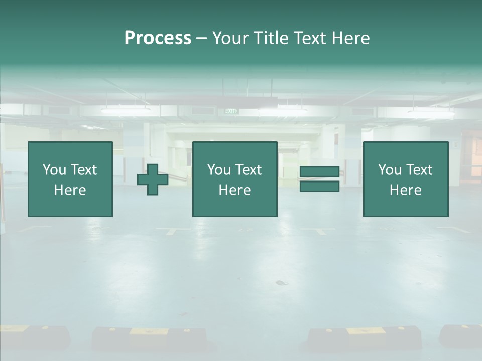 Garage Wall Tunnel PowerPoint Template