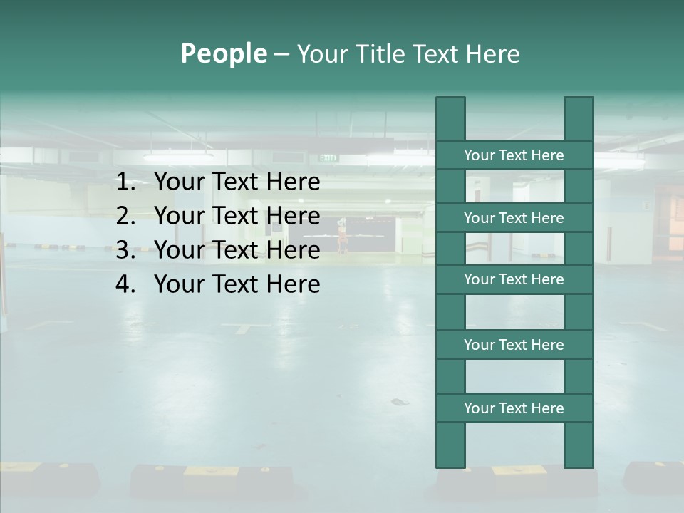 Garage Wall Tunnel PowerPoint Template