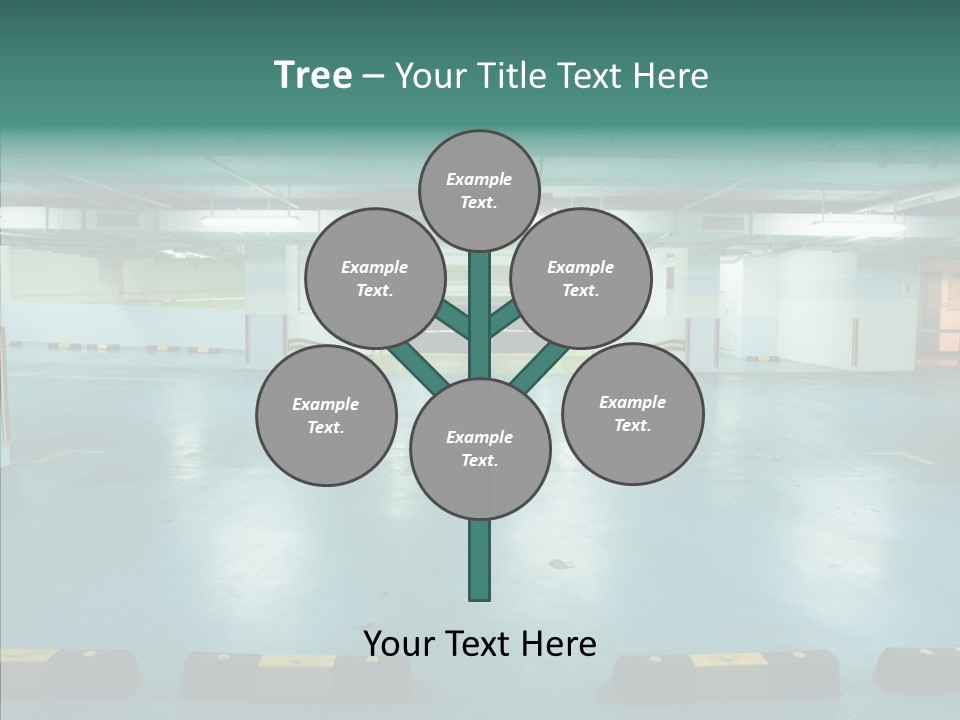 Garage Wall Tunnel PowerPoint Template