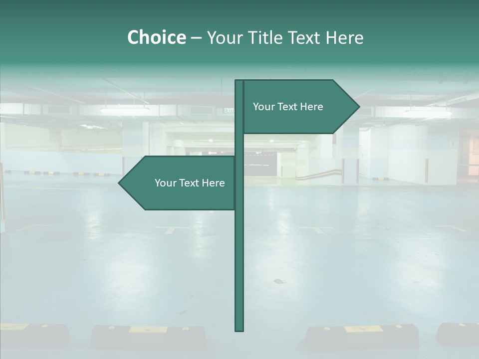 Garage Wall Tunnel PowerPoint Template