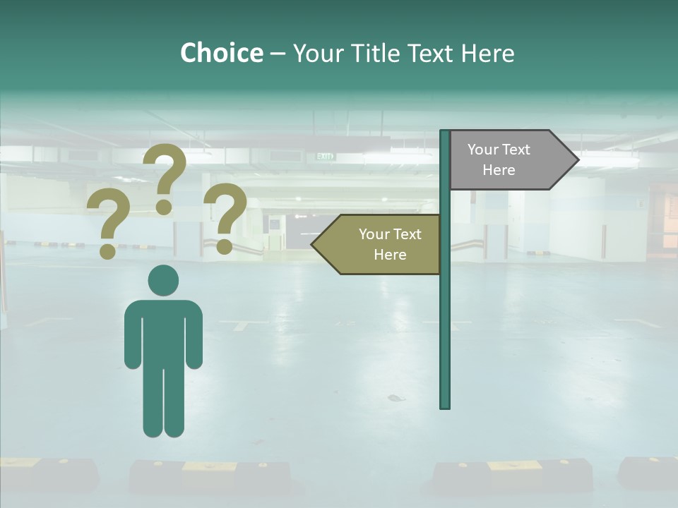 Garage Wall Tunnel PowerPoint Template