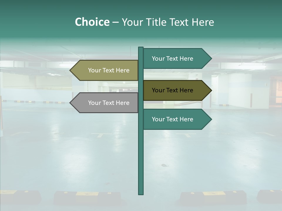 Garage Wall Tunnel PowerPoint Template