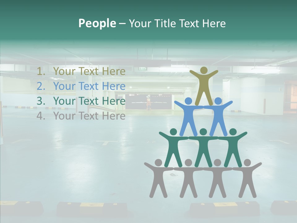 Garage Wall Tunnel PowerPoint Template