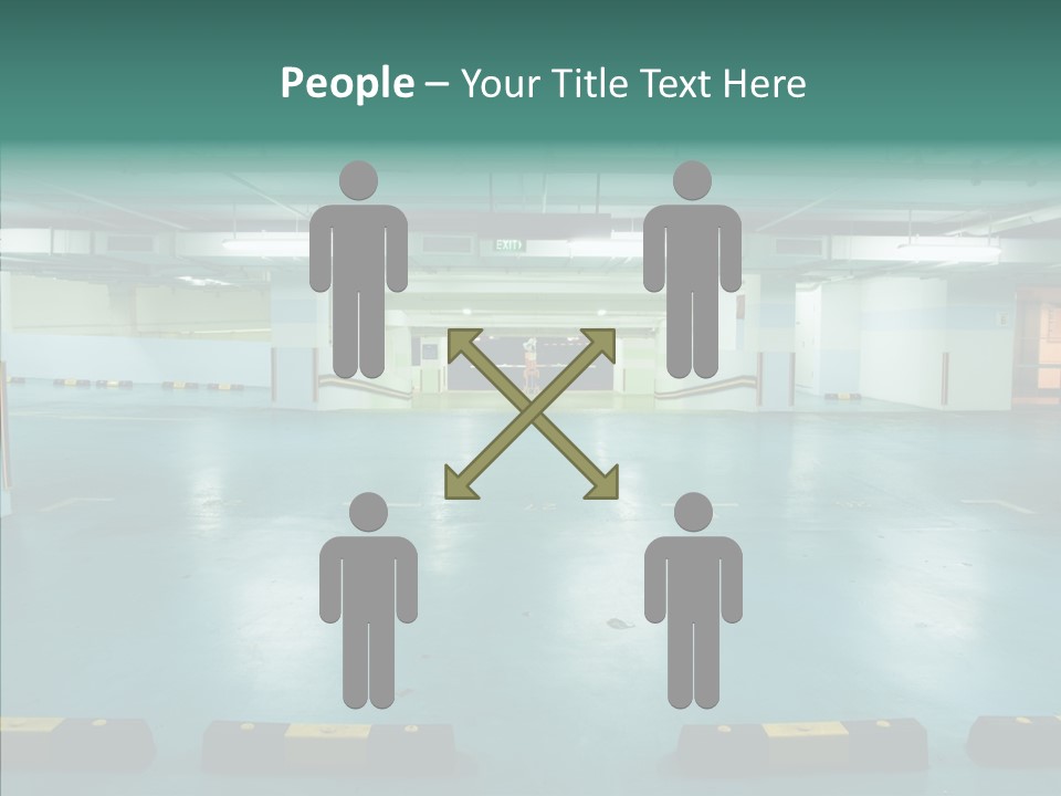 Garage Wall Tunnel PowerPoint Template