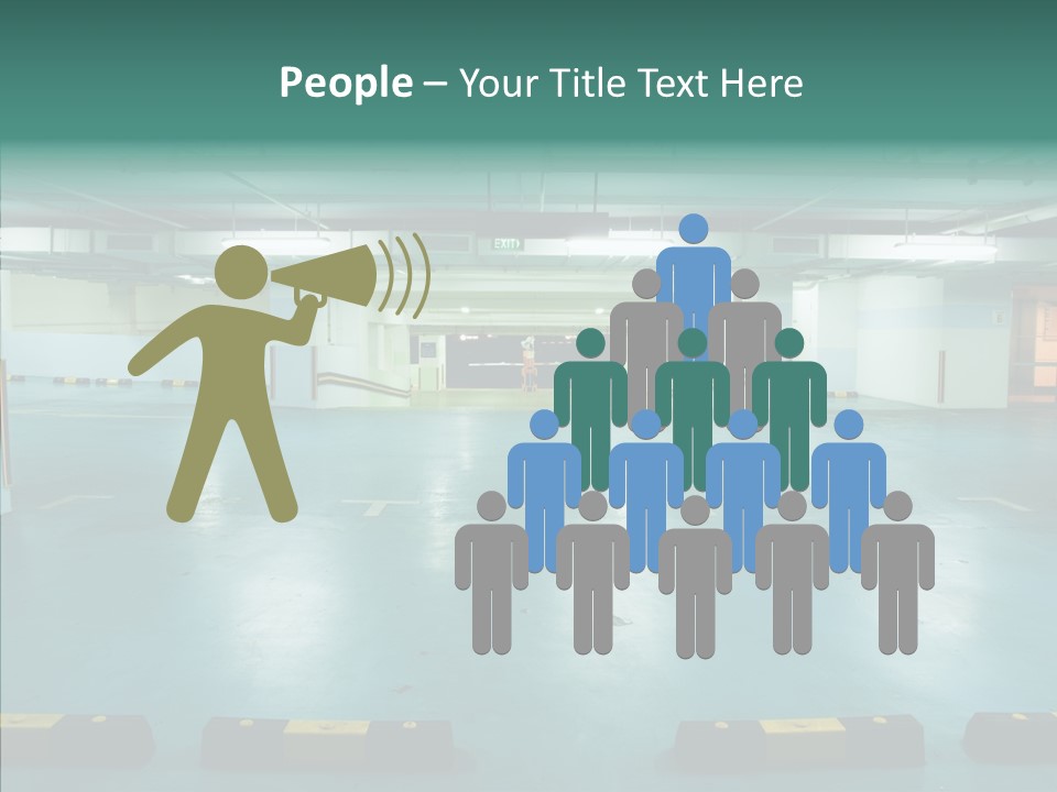 Garage Wall Tunnel PowerPoint Template