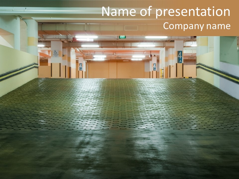 Empty Pavement Modern PowerPoint Template