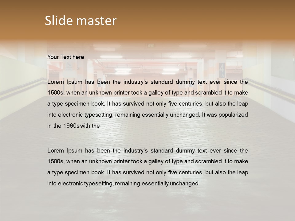 Empty Pavement Modern PowerPoint Template