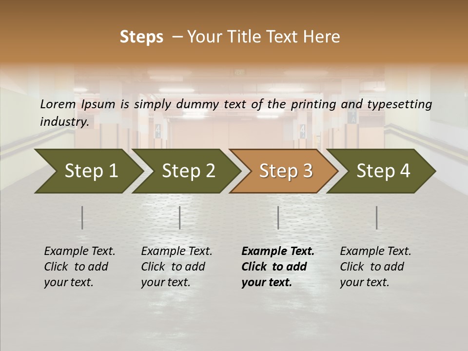 Empty Pavement Modern PowerPoint Template