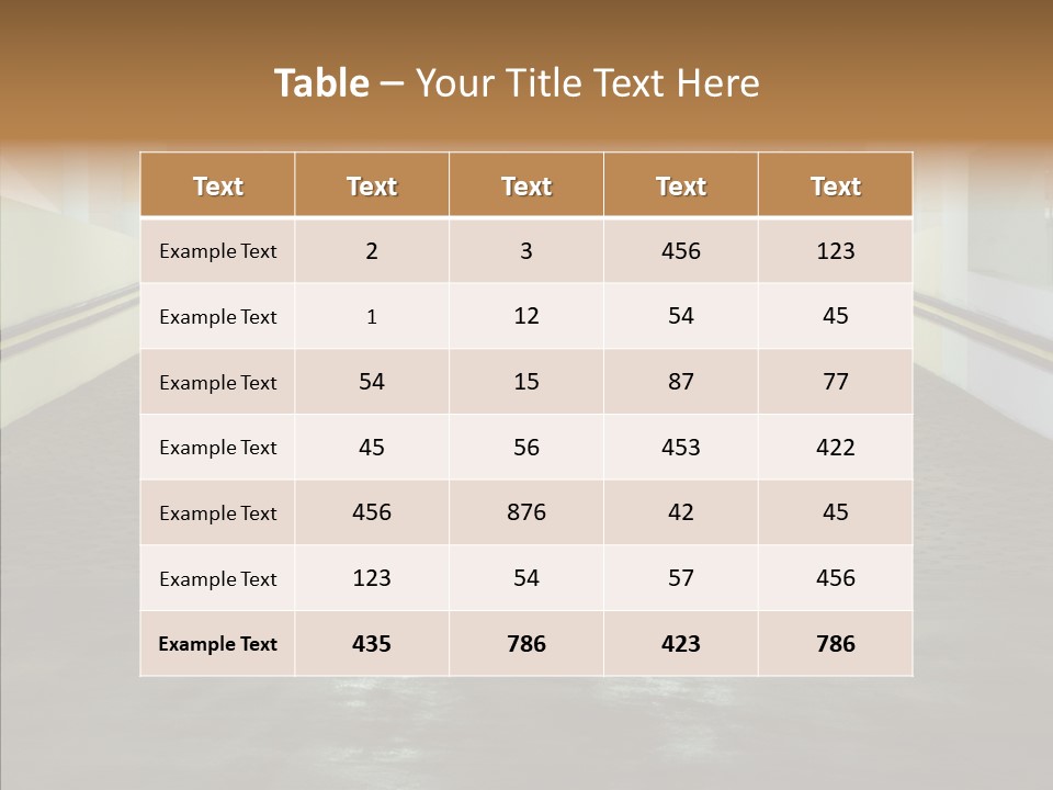 Empty Pavement Modern PowerPoint Template