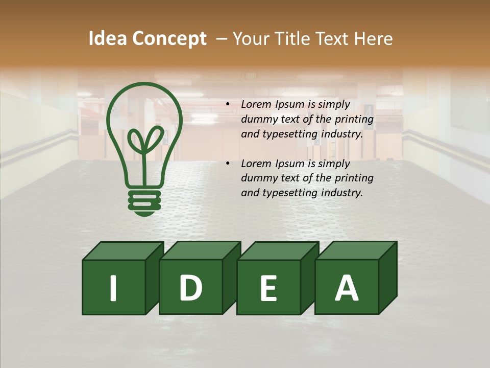 Empty Pavement Modern PowerPoint Template