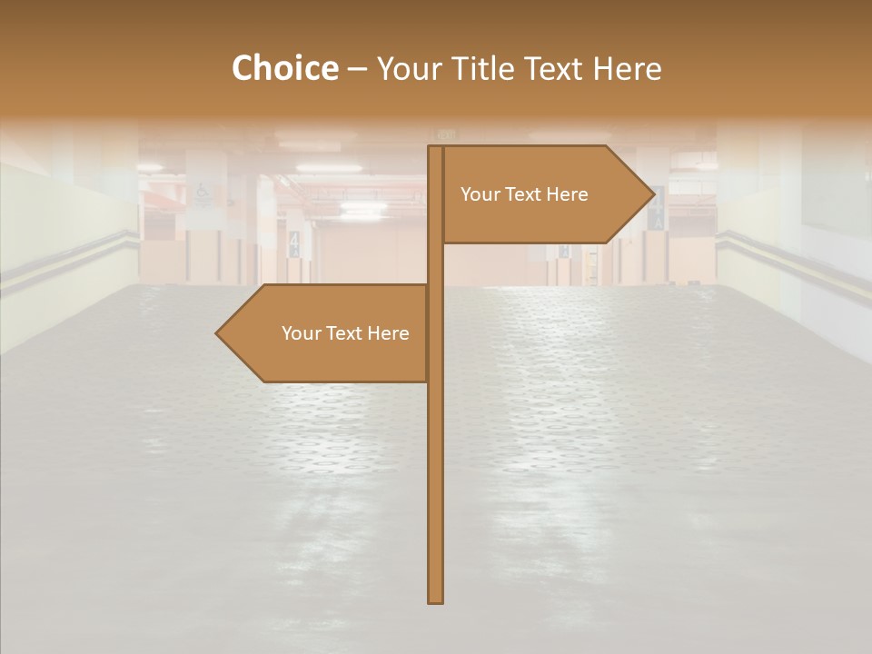 Empty Pavement Modern PowerPoint Template