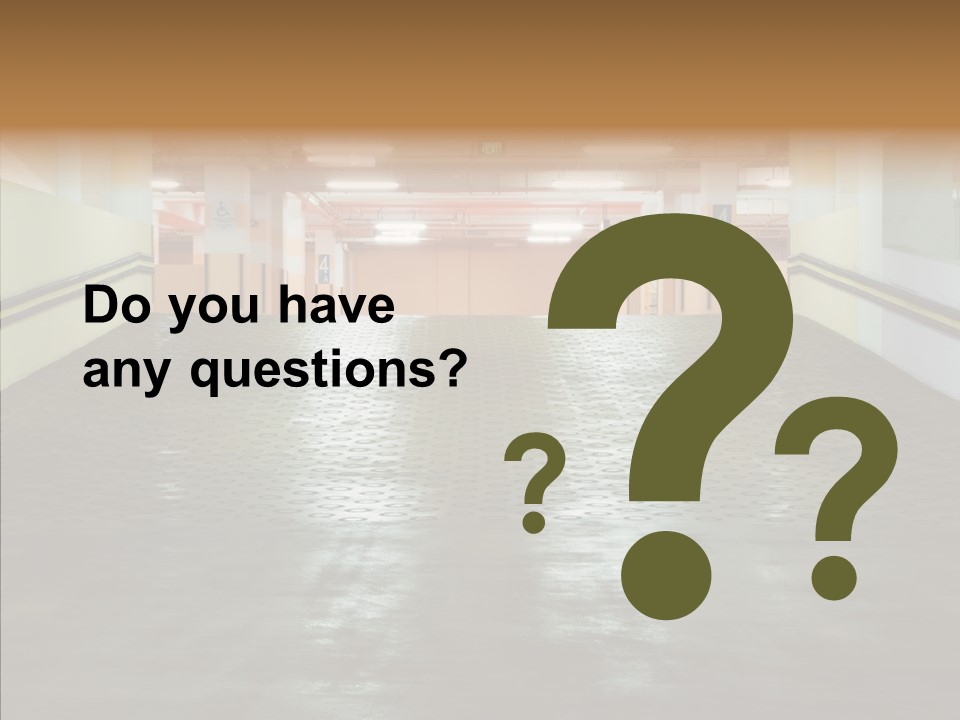 Empty Pavement Modern PowerPoint Template