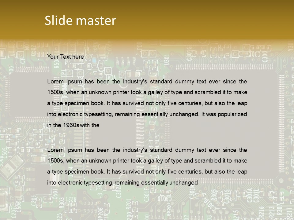 Technology Chips PowerPoint Template