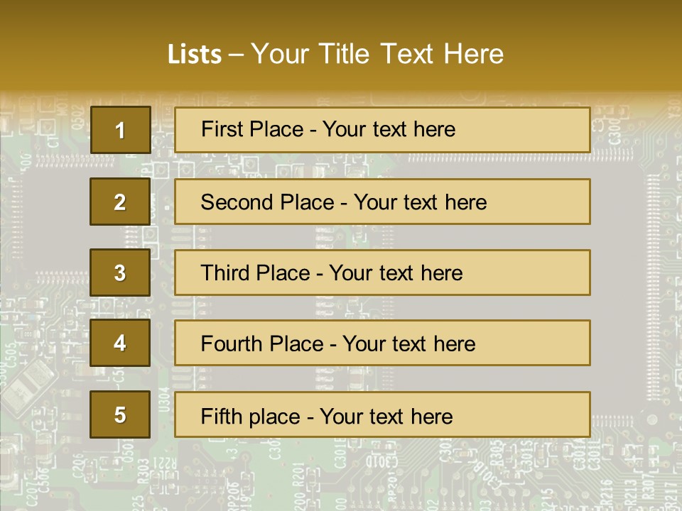 Technology Chips PowerPoint Template