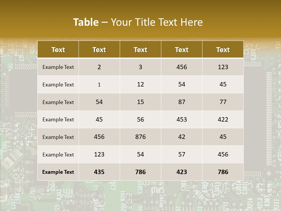 Technology Chips PowerPoint Template