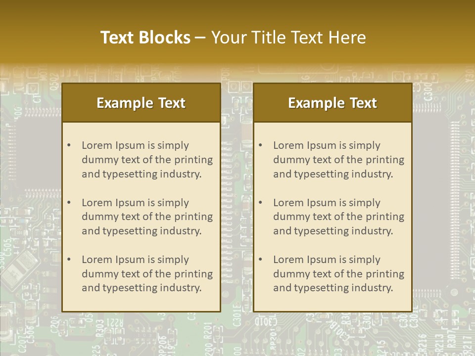 Technology Chips PowerPoint Template