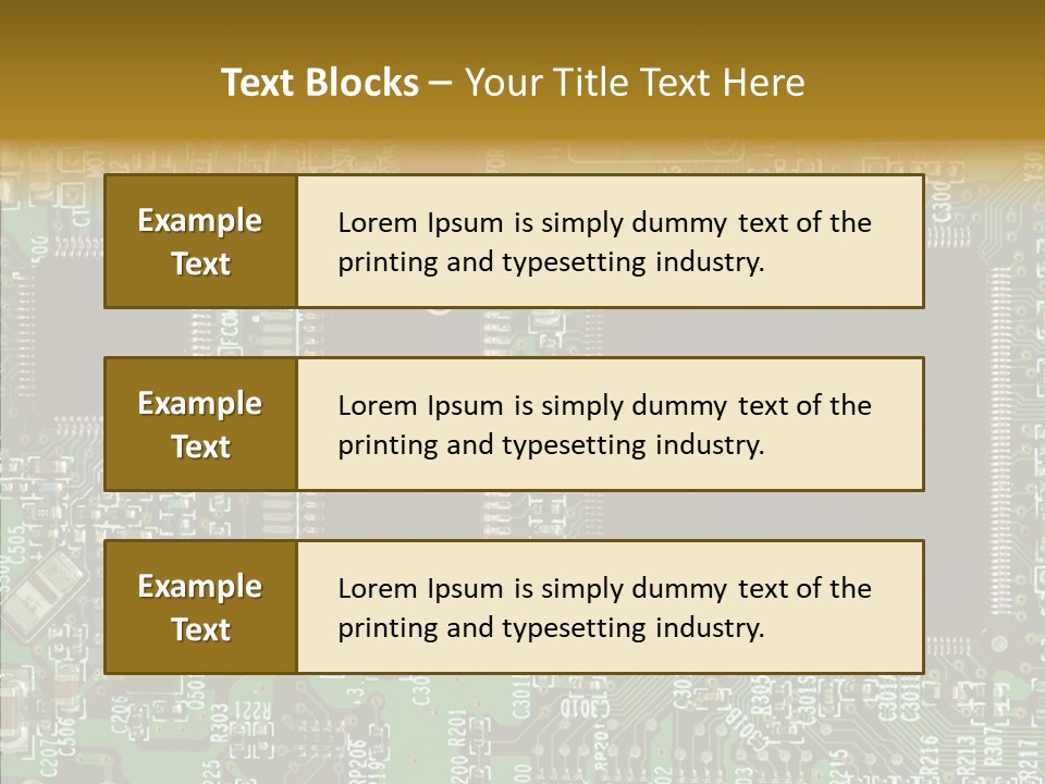 Technology Chips PowerPoint Template