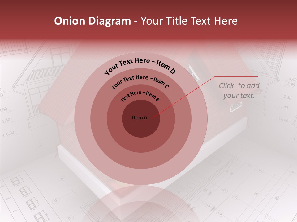 Isometric View Of A House PowerPoint Template