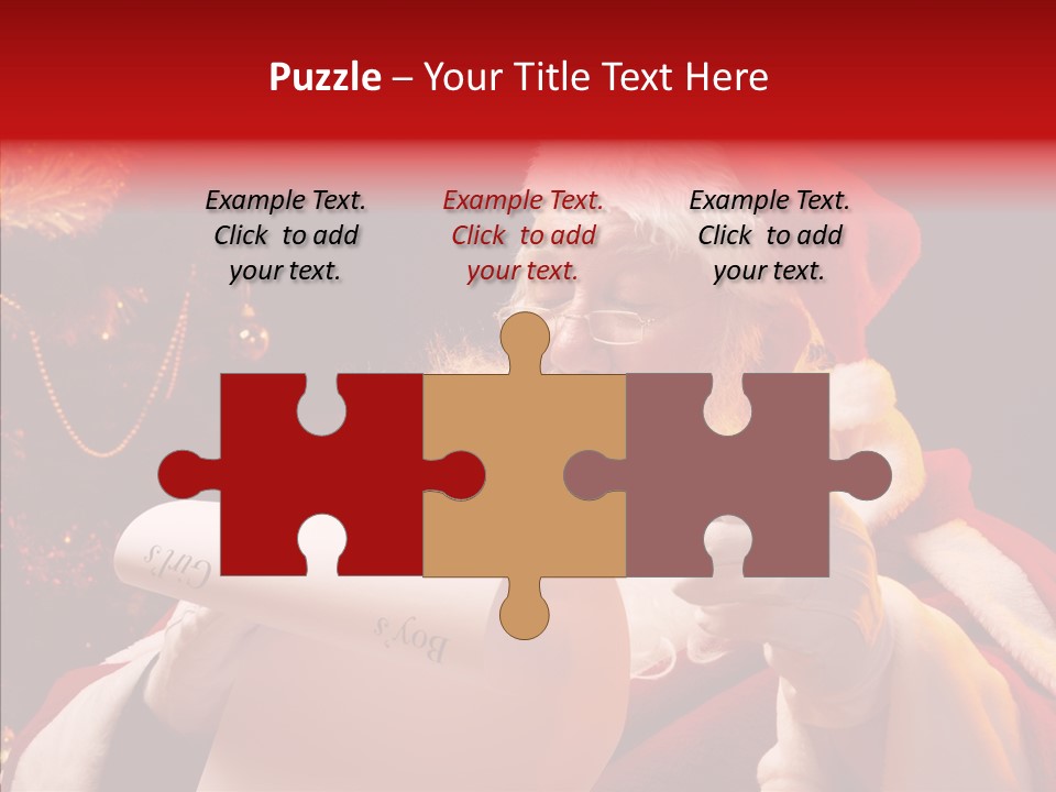 Christmas Girls PowerPoint Template