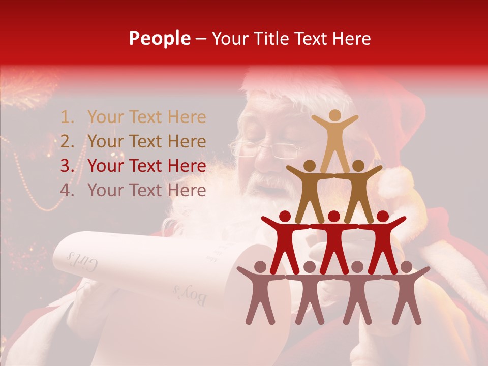 Christmas Girls PowerPoint Template