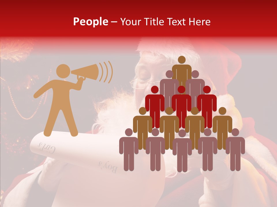 Christmas Girls PowerPoint Template