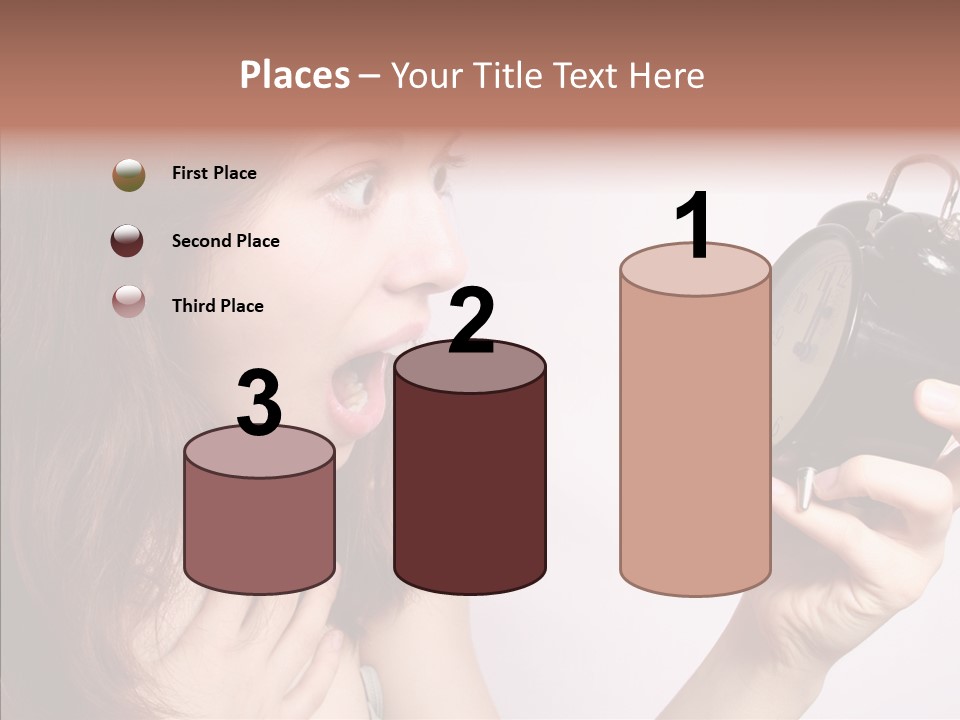 Alarm Women Hour PowerPoint Template