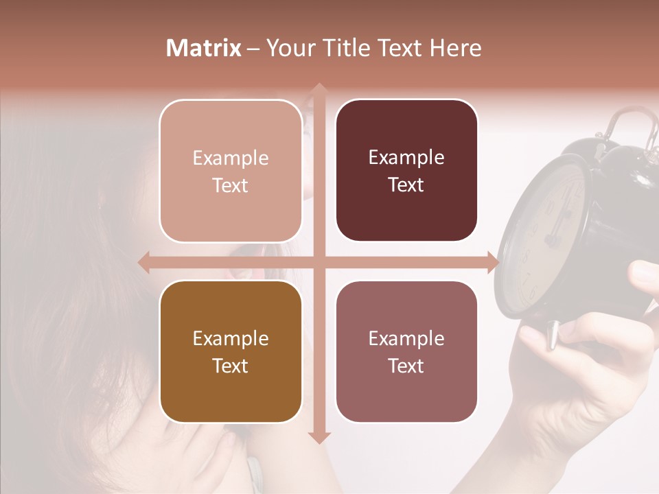 Alarm Women Hour PowerPoint Template