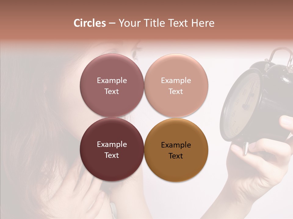 Alarm Women Hour PowerPoint Template