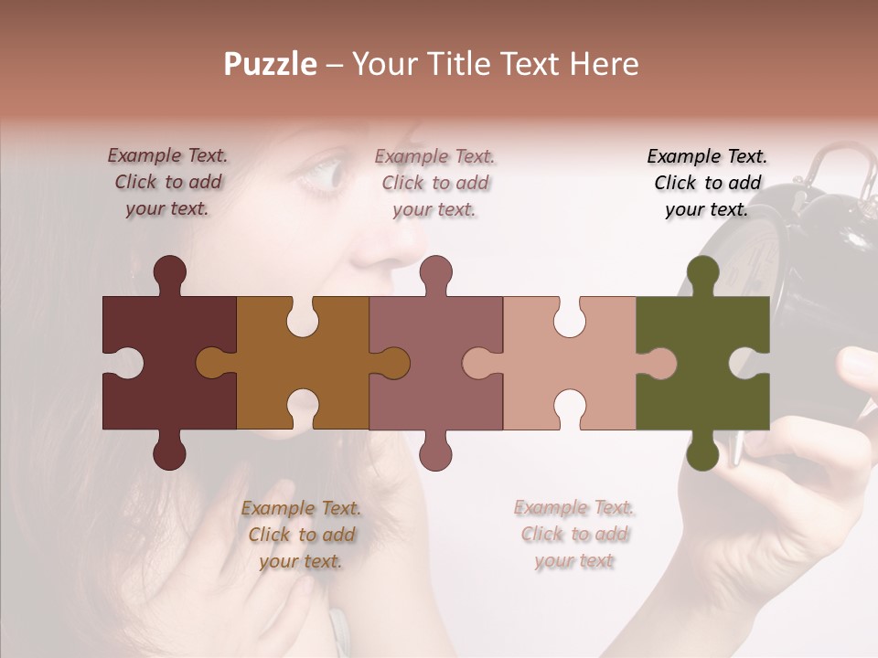 Alarm Women Hour PowerPoint Template