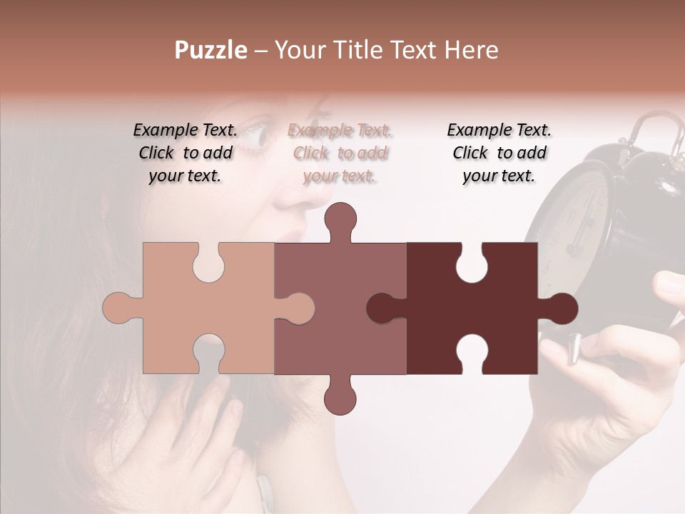 Alarm Women Hour PowerPoint Template