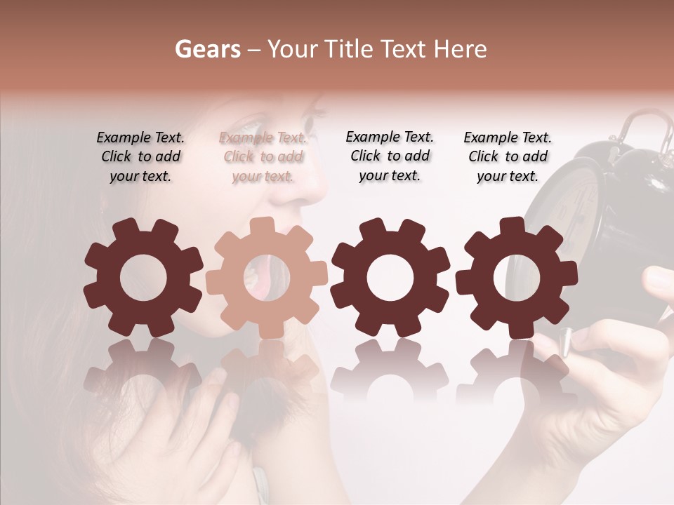 Alarm Women Hour PowerPoint Template