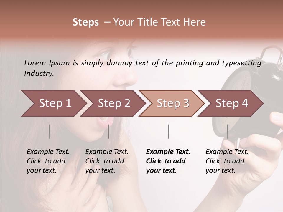 Alarm Women Hour PowerPoint Template