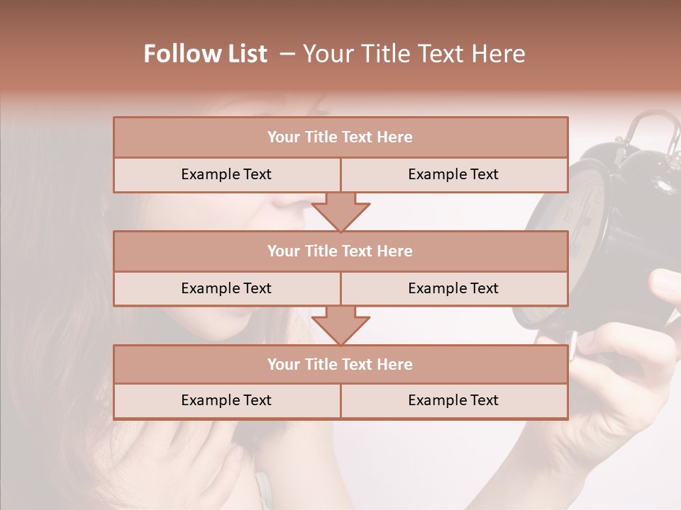 Alarm Women Hour PowerPoint Template