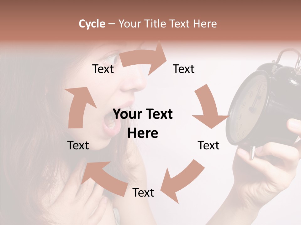 Alarm Women Hour PowerPoint Template