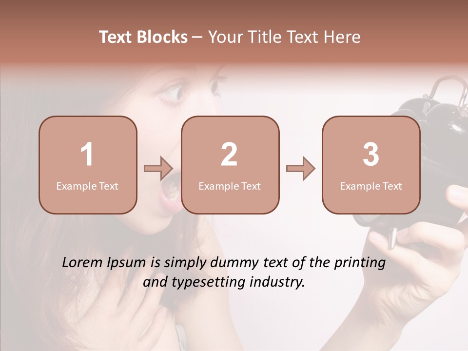 Alarm Women Hour PowerPoint Template