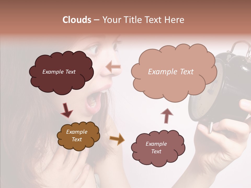 Alarm Women Hour PowerPoint Template