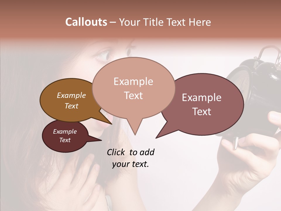 Alarm Women Hour PowerPoint Template