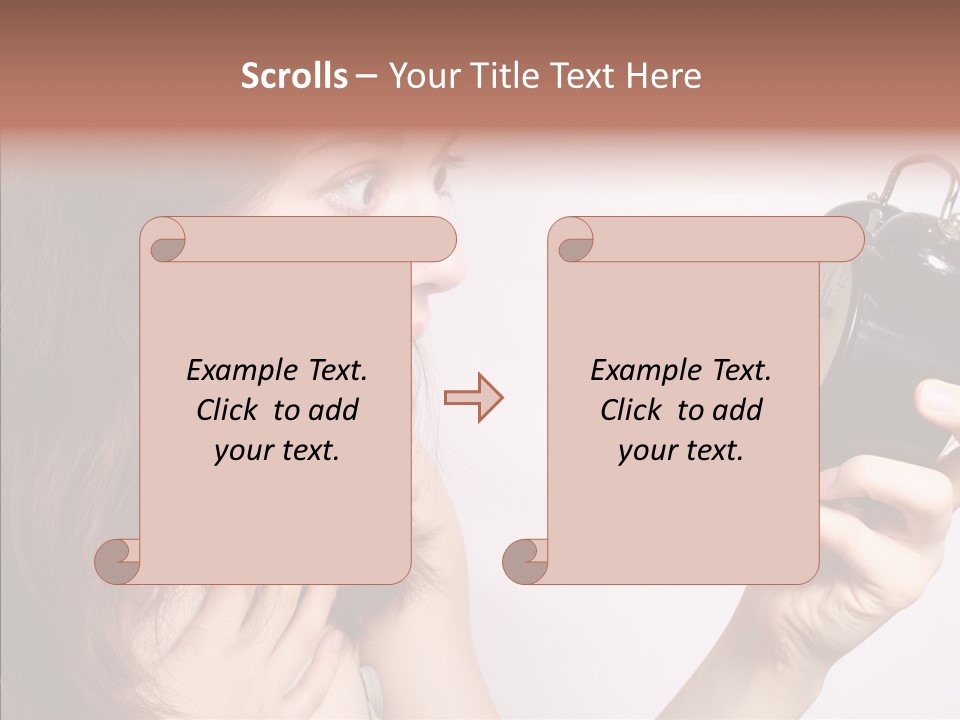 Alarm Women Hour PowerPoint Template