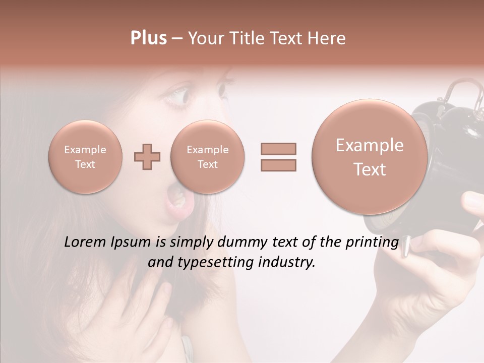 Alarm Women Hour PowerPoint Template