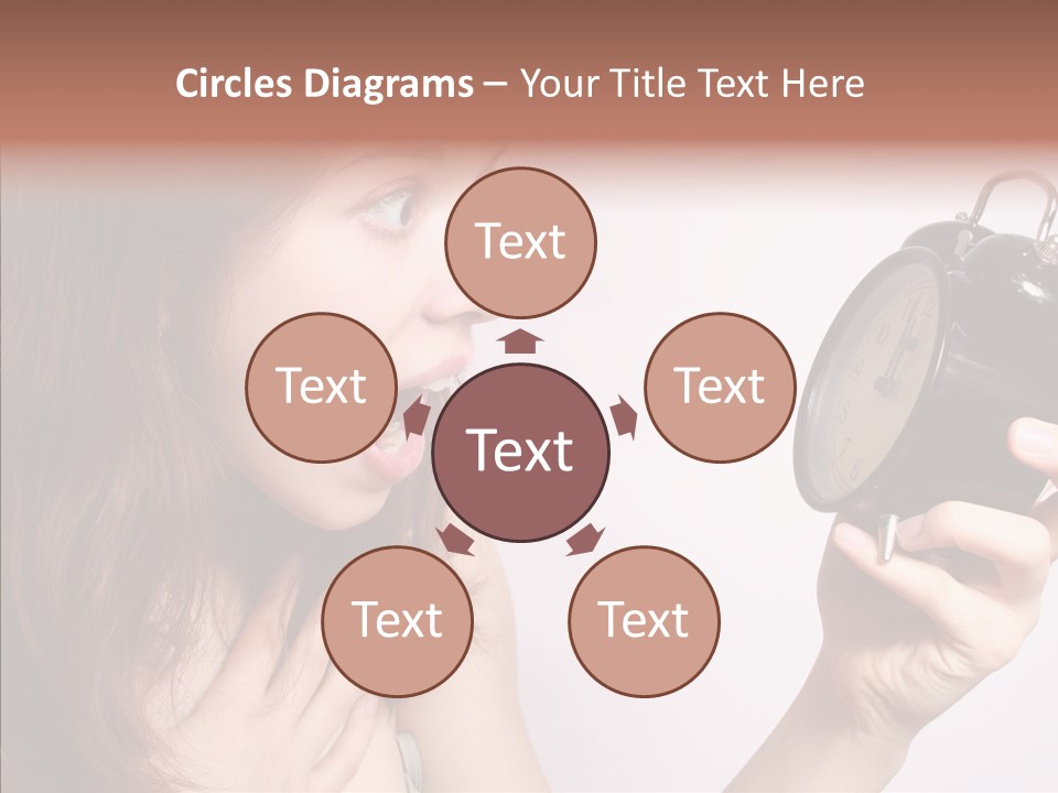Alarm Women Hour PowerPoint Template