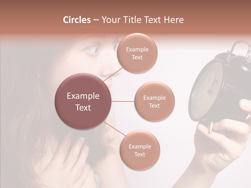 Alarm Women Hour PowerPoint Template