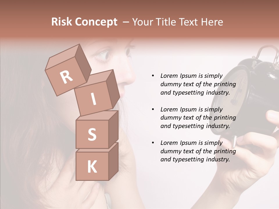 Alarm Women Hour PowerPoint Template