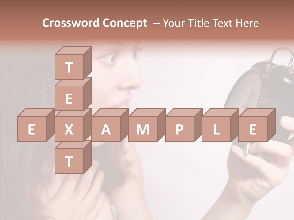 Alarm Women Hour PowerPoint Template