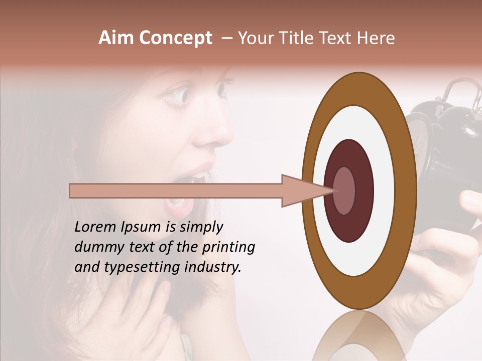 Alarm Women Hour PowerPoint Template