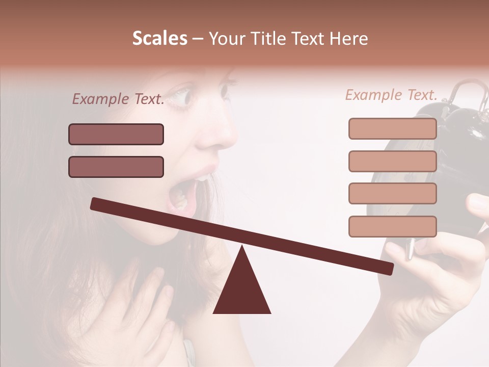 Alarm Women Hour PowerPoint Template