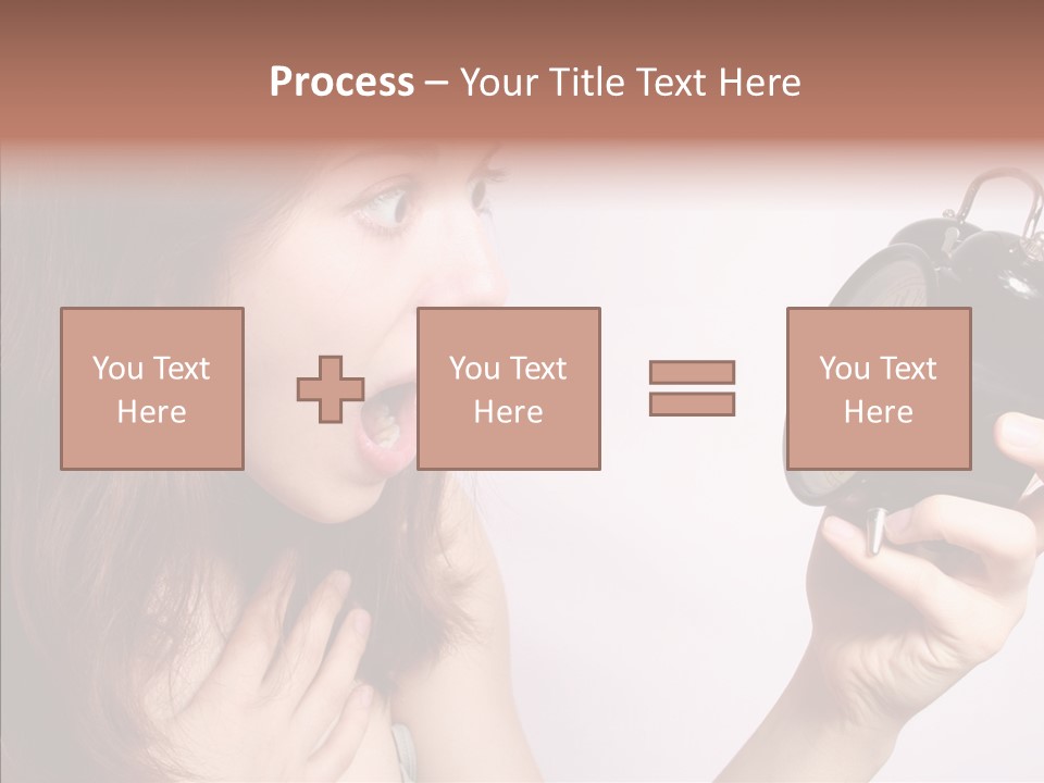 Alarm Women Hour PowerPoint Template