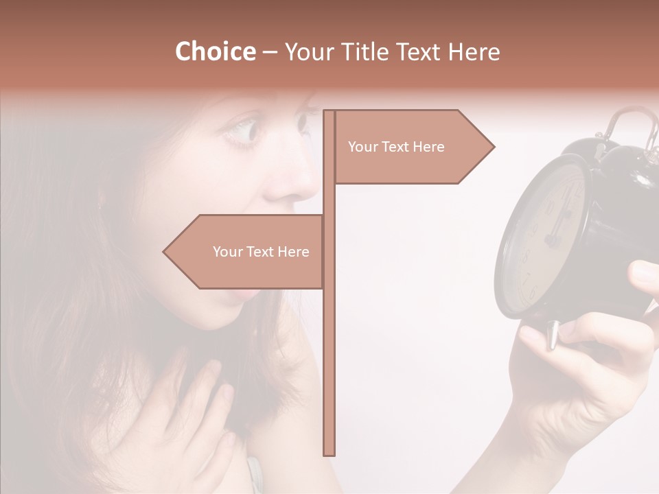 Alarm Women Hour PowerPoint Template