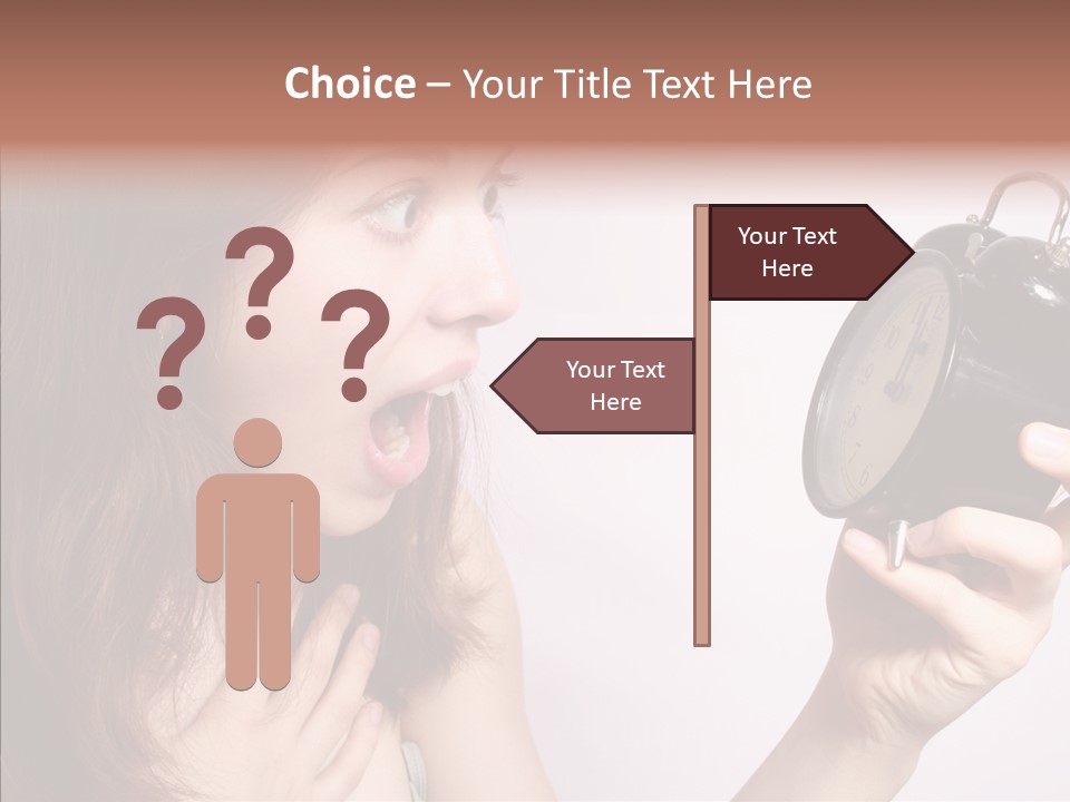 Alarm Women Hour PowerPoint Template