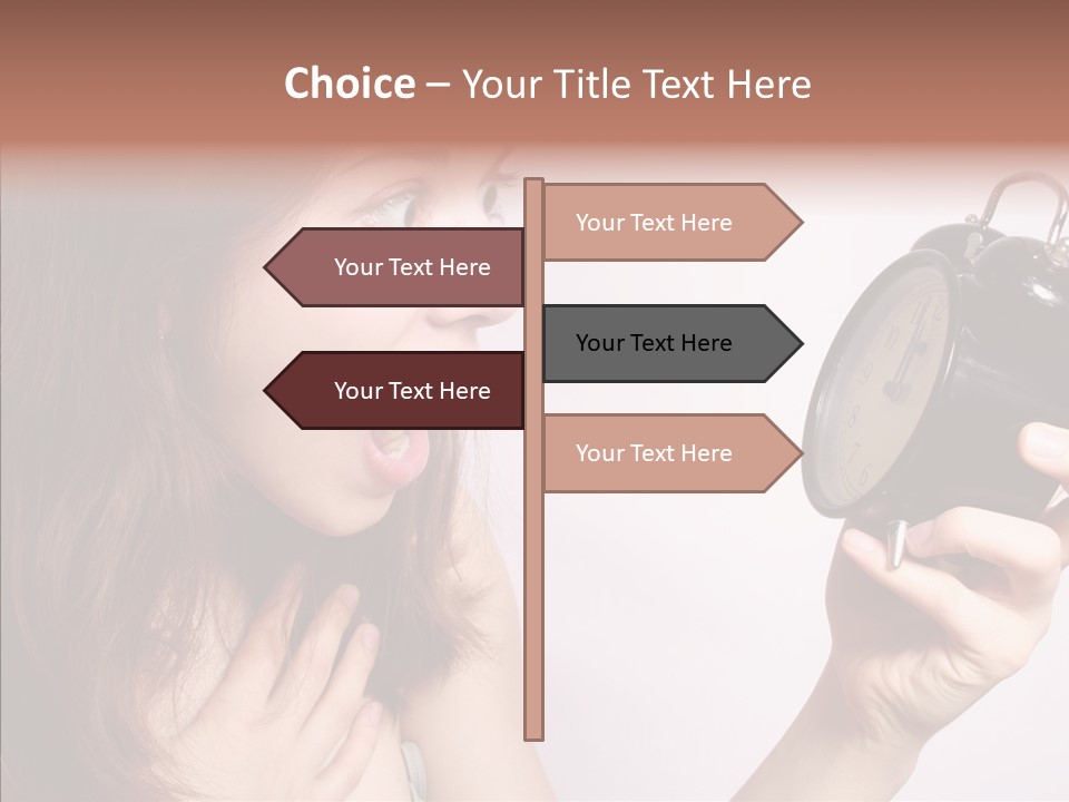 Alarm Women Hour PowerPoint Template